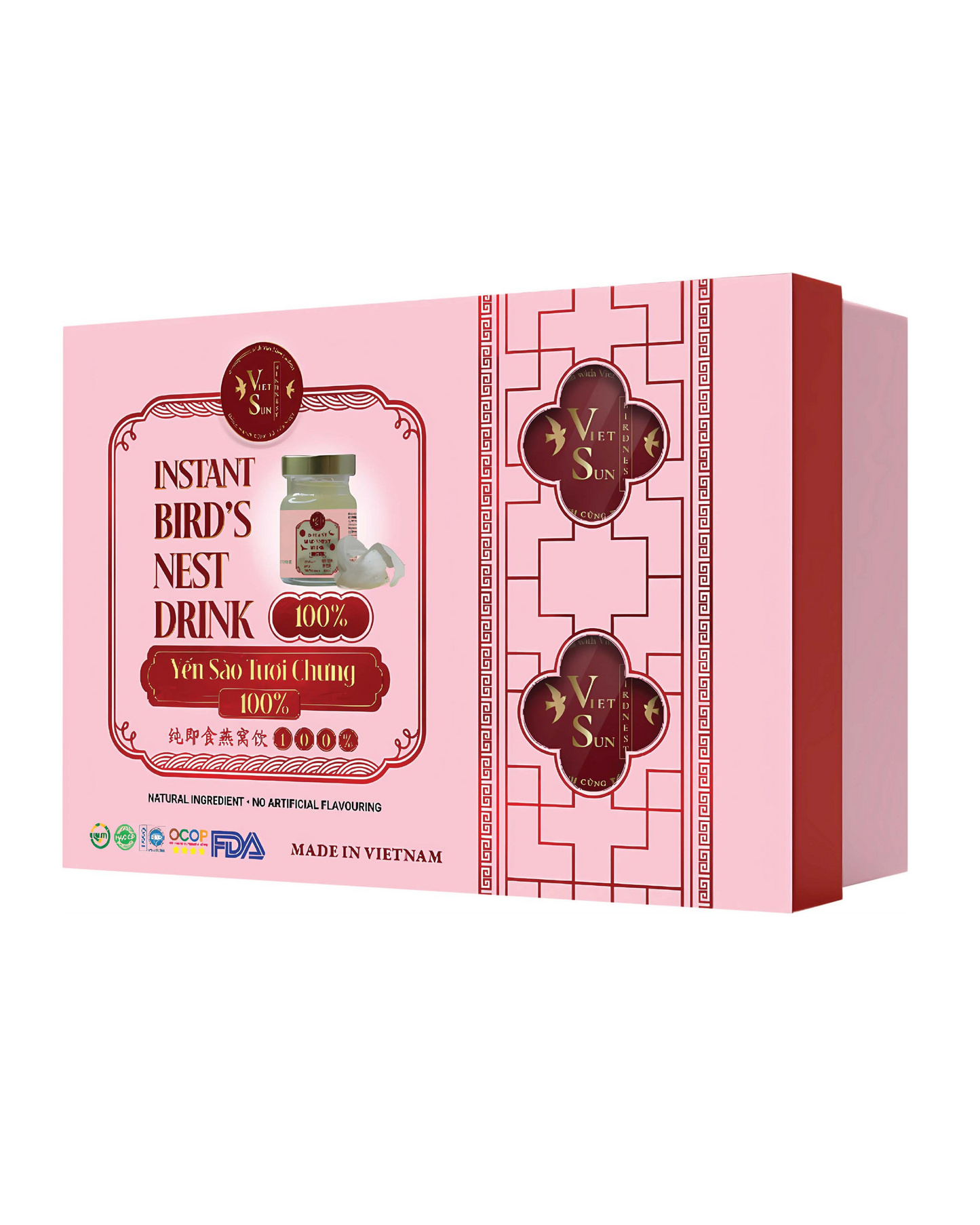 PROMOTION BUY 1 FREE 1 - BUY : [AAAAA] A5-Shaped Bird Nest FREE :  INSTANT BIRD'S NEST DRINK WITH ROCK SUGAR – 100%