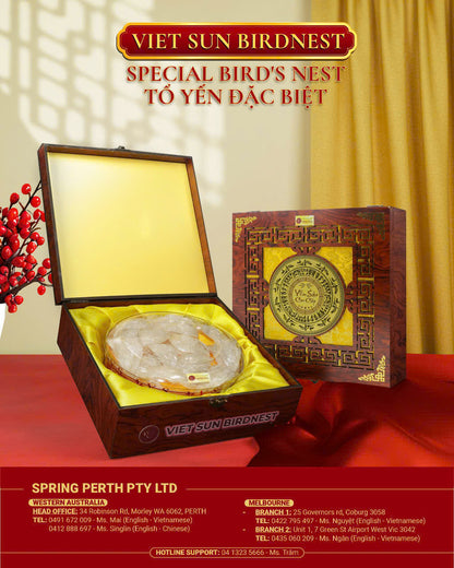 PROMOTION BUY 1 FREE 1 - BUY : [SPECIAL] Dried Feathered Bird Nest FREE : INSTANT BIRD'S NEST DRINK WITH ROCK SUGAR – 100%