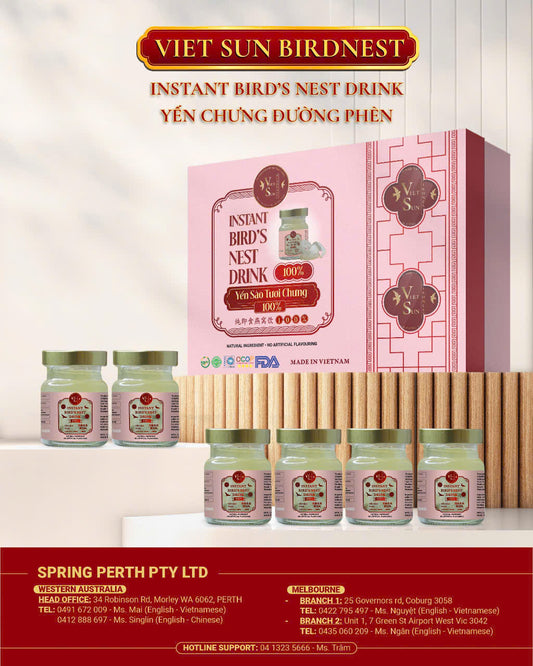 INSTANT BIRD'S NEST DRINK WITH ROCK SUGAR – 100%